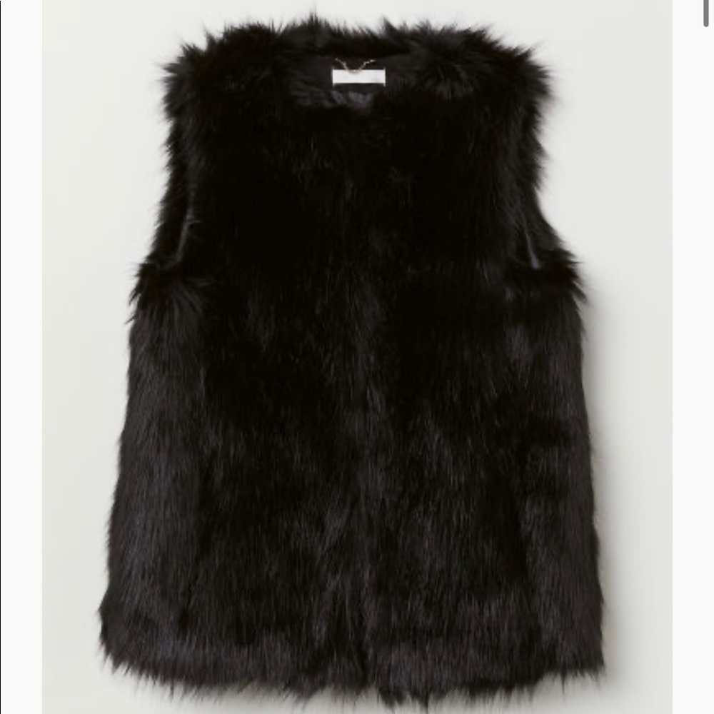 H&M faux fur vest